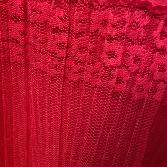 LOGO by Lori Goldstein Rayon 230 Dress Broomstick Lace Wild Berry Small Petite - Picture 9 of 15